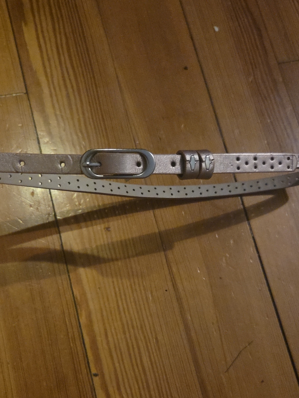 Mauve Metallic Belt
